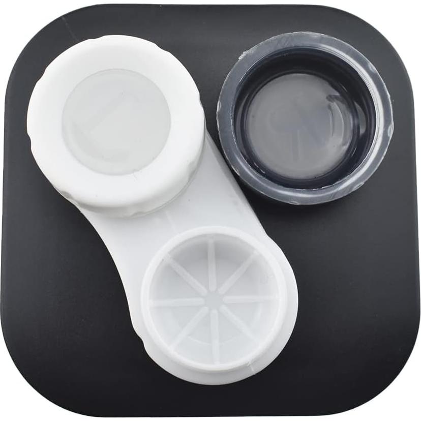Estuche para Lentes de Contacto HAHIYO Kit Negro 2 Piezas