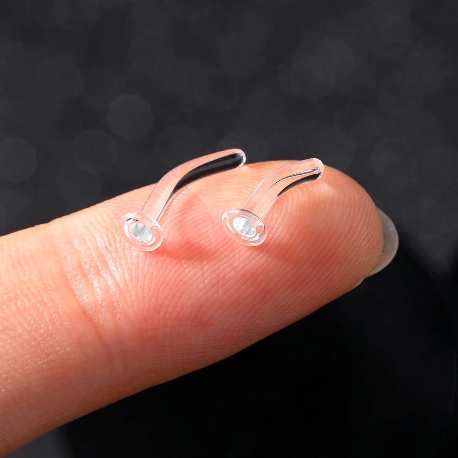 Retenedor de Cartílago de Vidrio COCHARM 14g 9mm Curvado