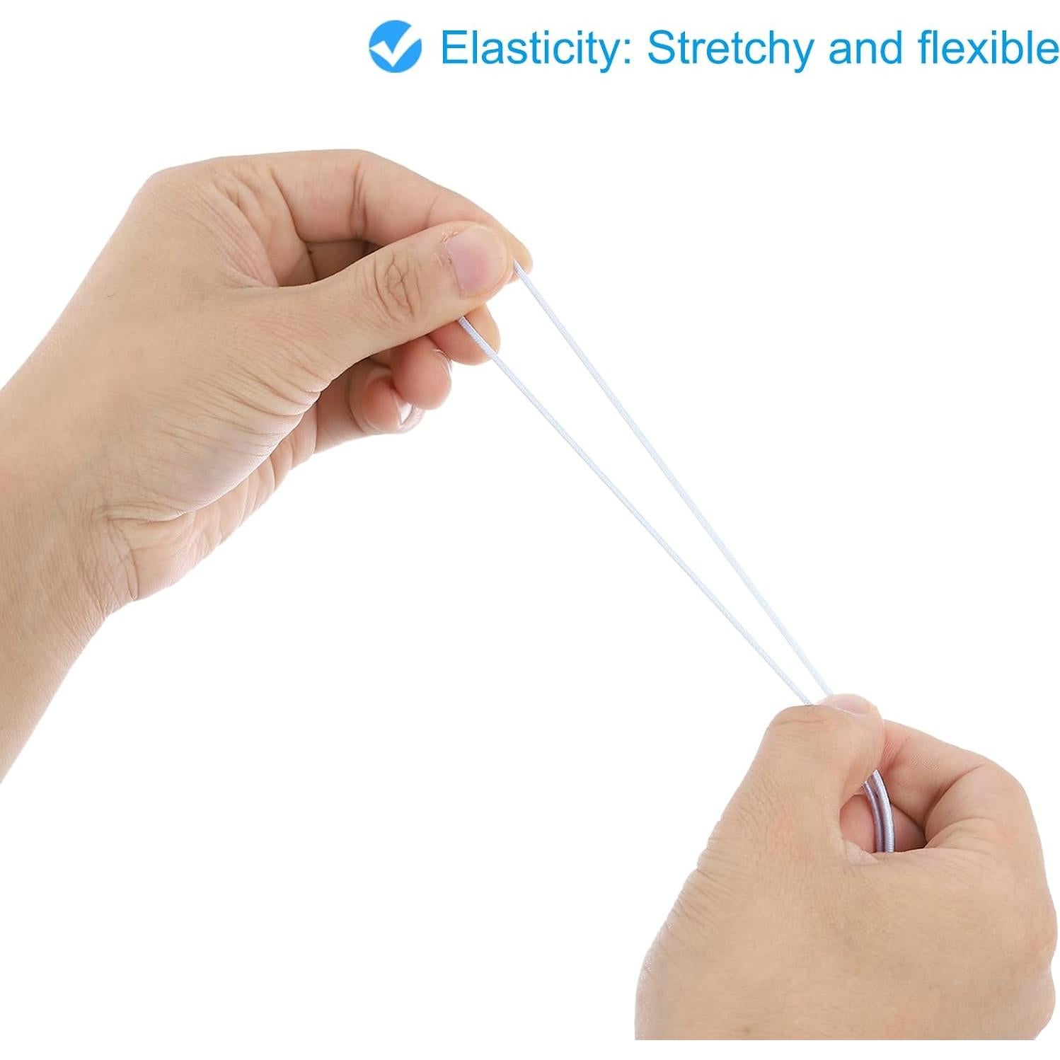 Cuerda Elástica con Púas PATIKIL 16.5cm 50 Pcs Negro