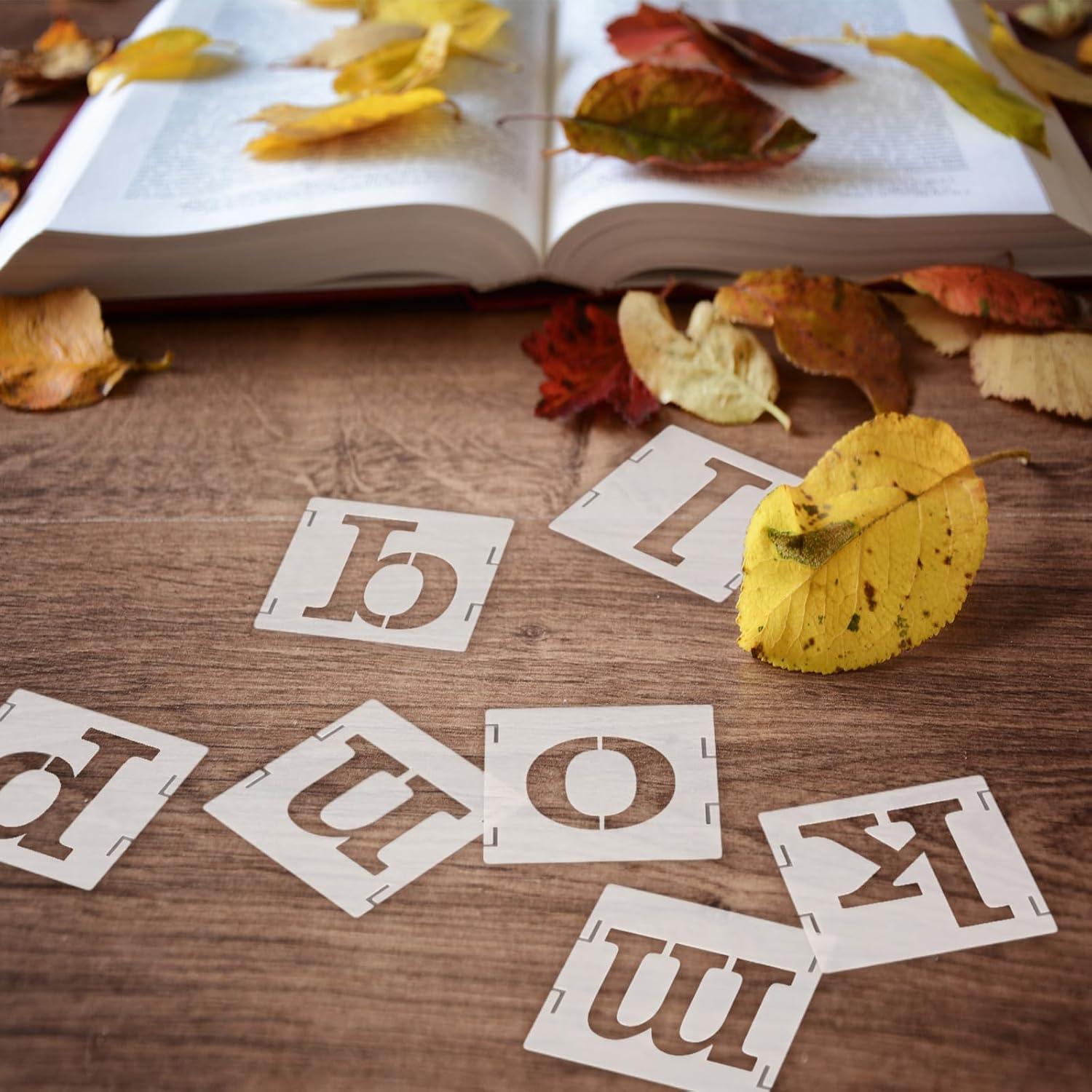 100 Plantillas Reutilizables para Pintar en Madera Fainne 5x5cm