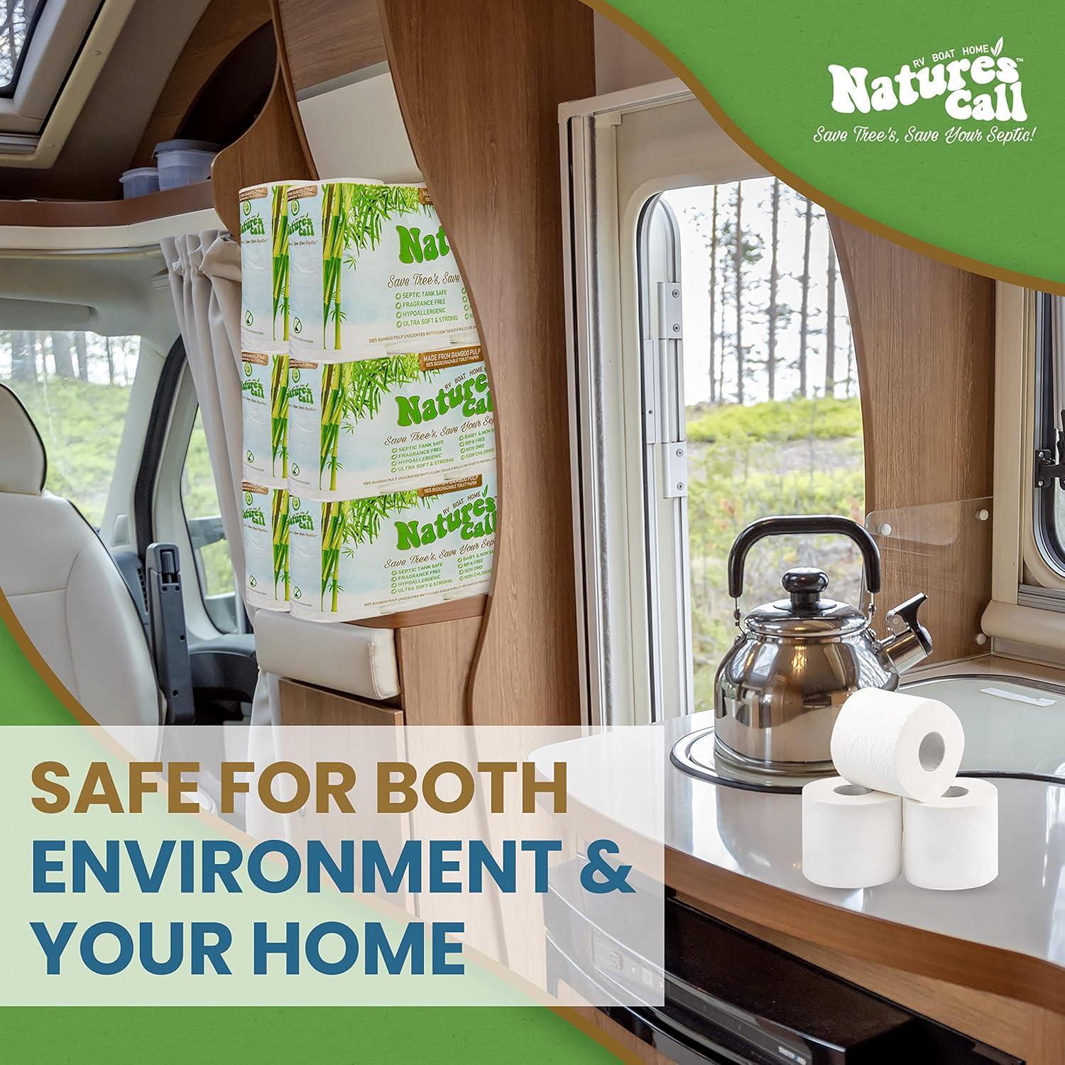 Papel Higiénico Nature's Call 48 Rollos 2 Capas Suave y Fuerte