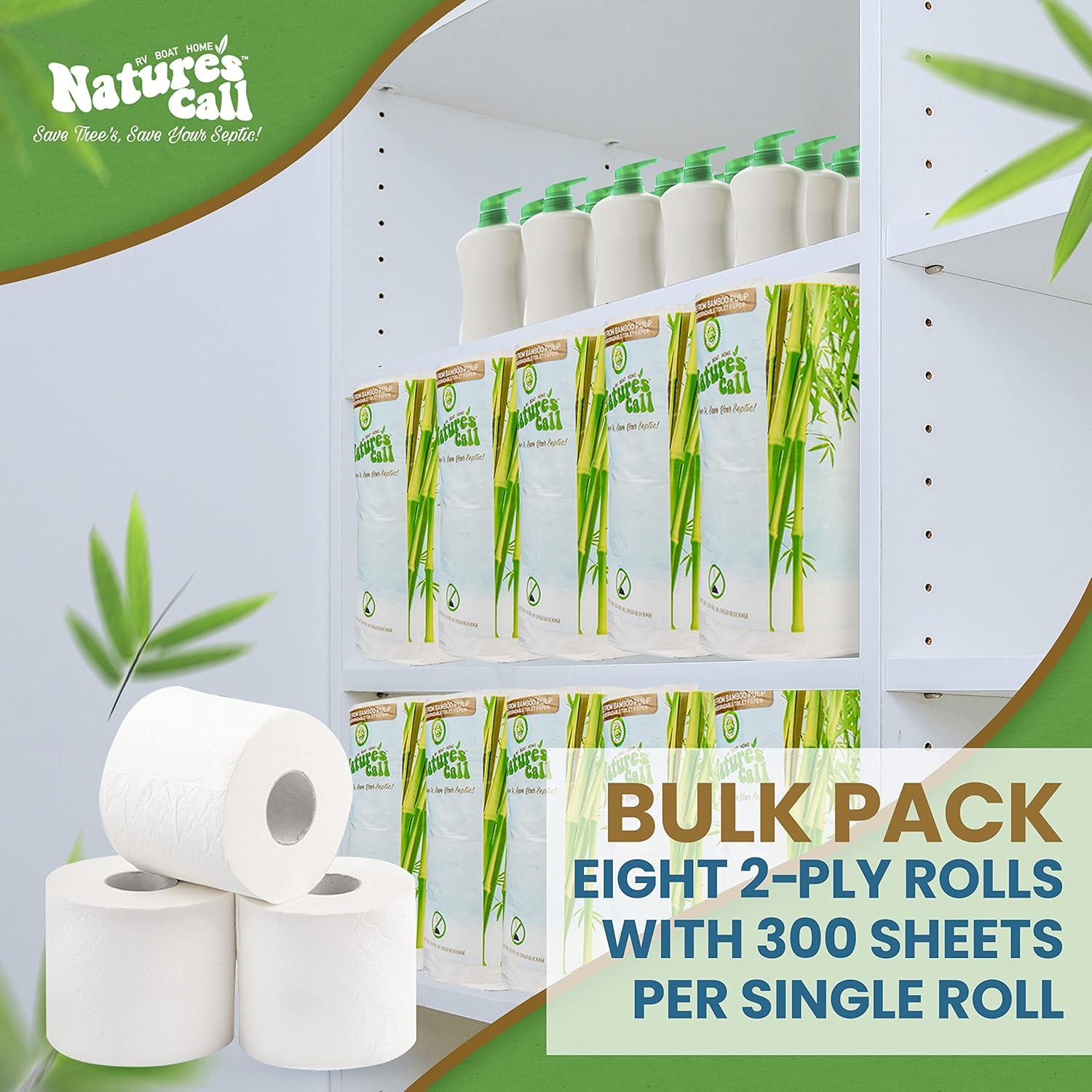 Papel Higiénico Nature's Call 48 Rollos 2 Capas Suave y Fuerte