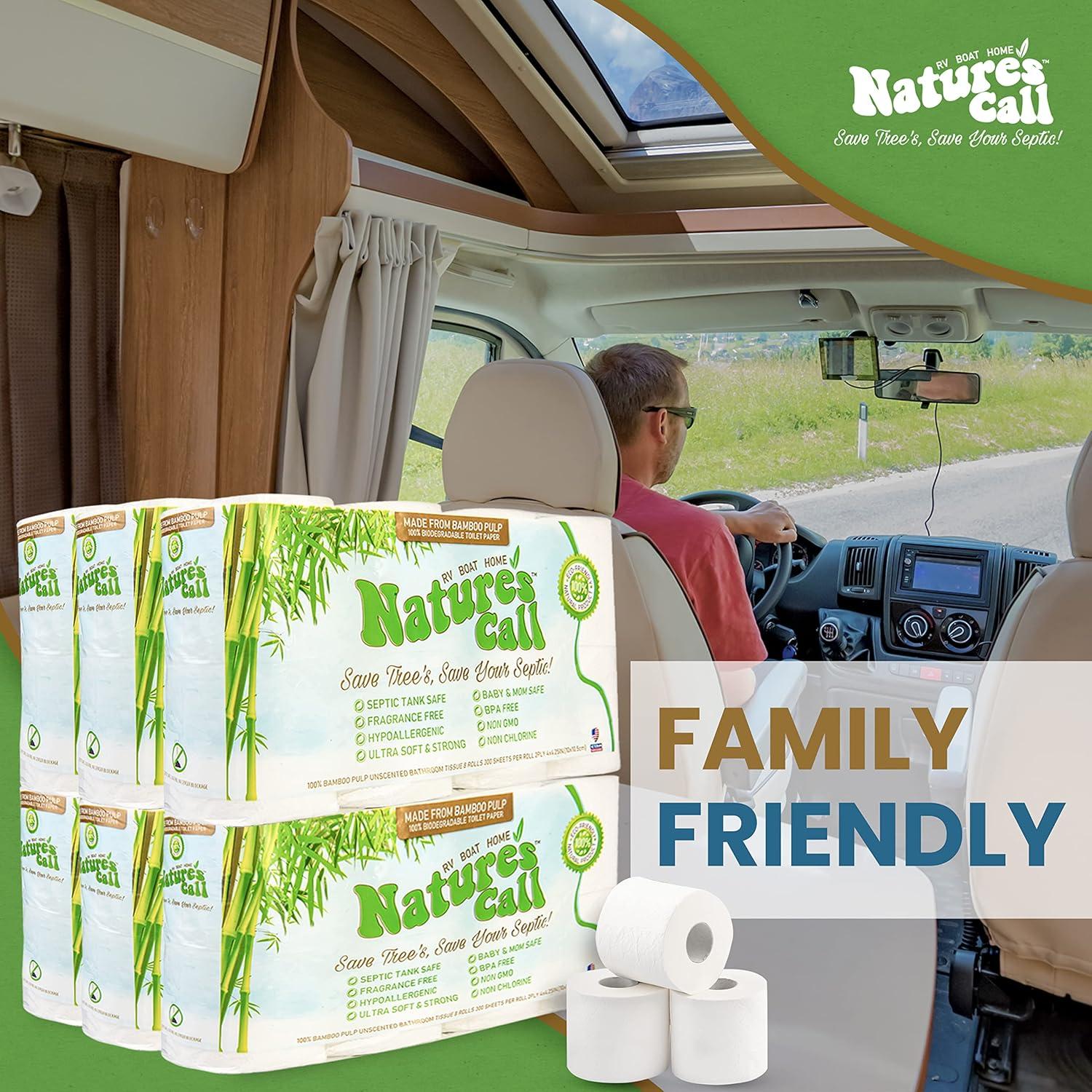 Papel Higiénico Nature's Call 48 Rollos 2 Capas Suave y Fuerte