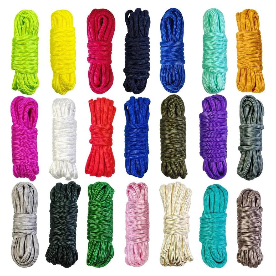 Kit de Cuerda Paracord AOHO MOOON 21 Colores 3.05m 250kg