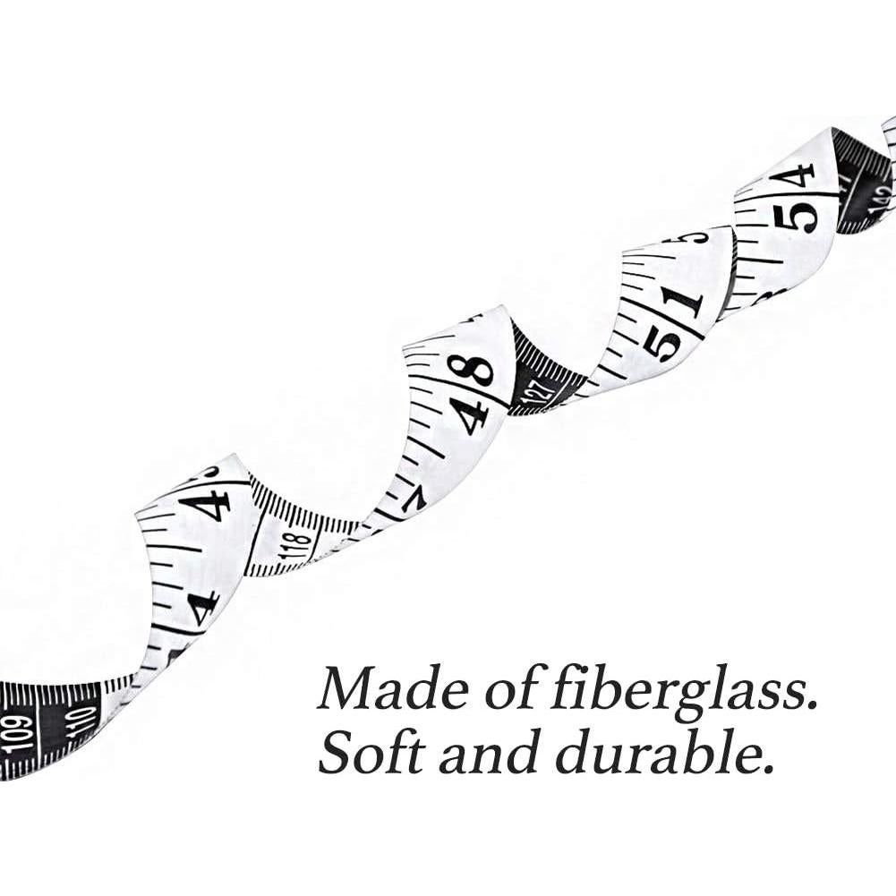 Cinta Métrica Suave SumVibe 200cm Paquete de 3 Blancas