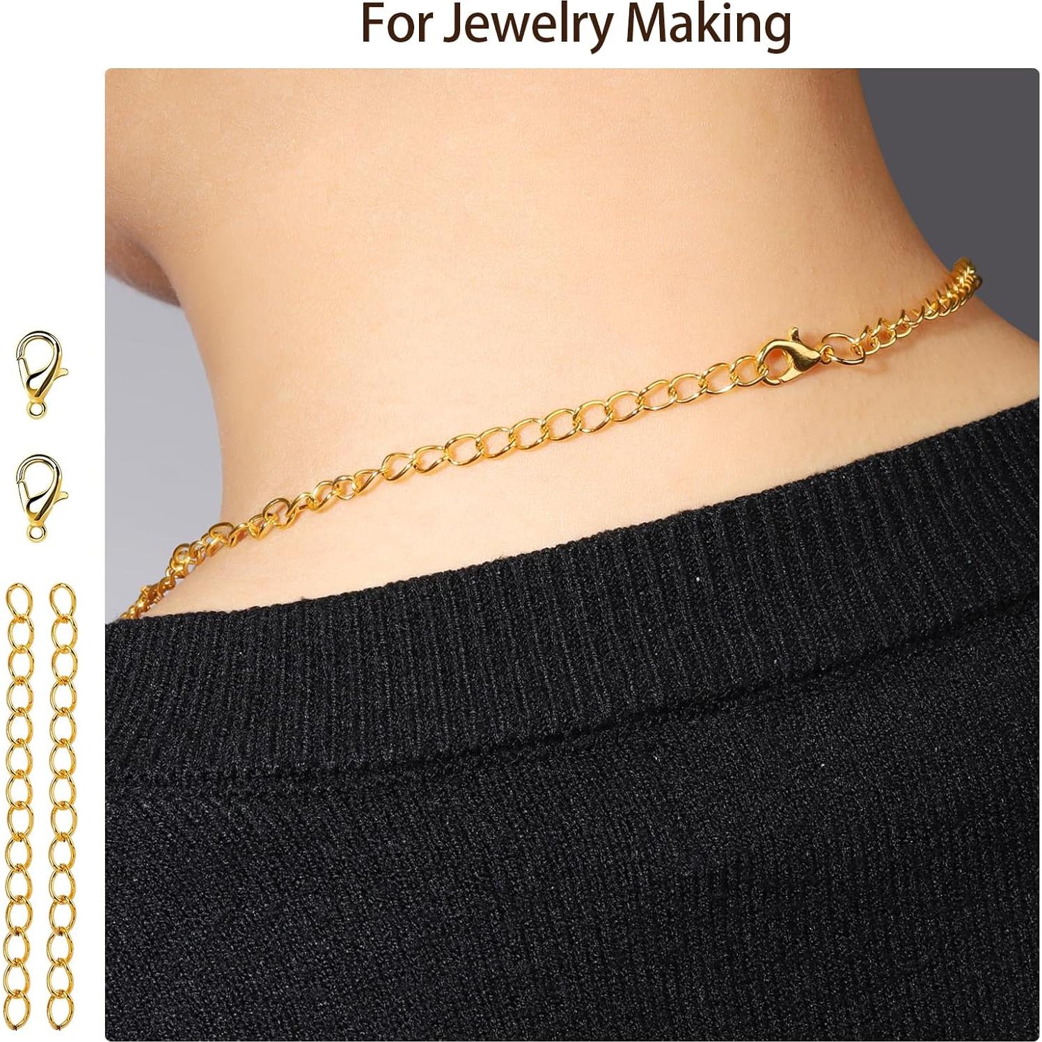 Kit de Anillas de Salto Doradas LEOBRO 968pcs Joyería DIY