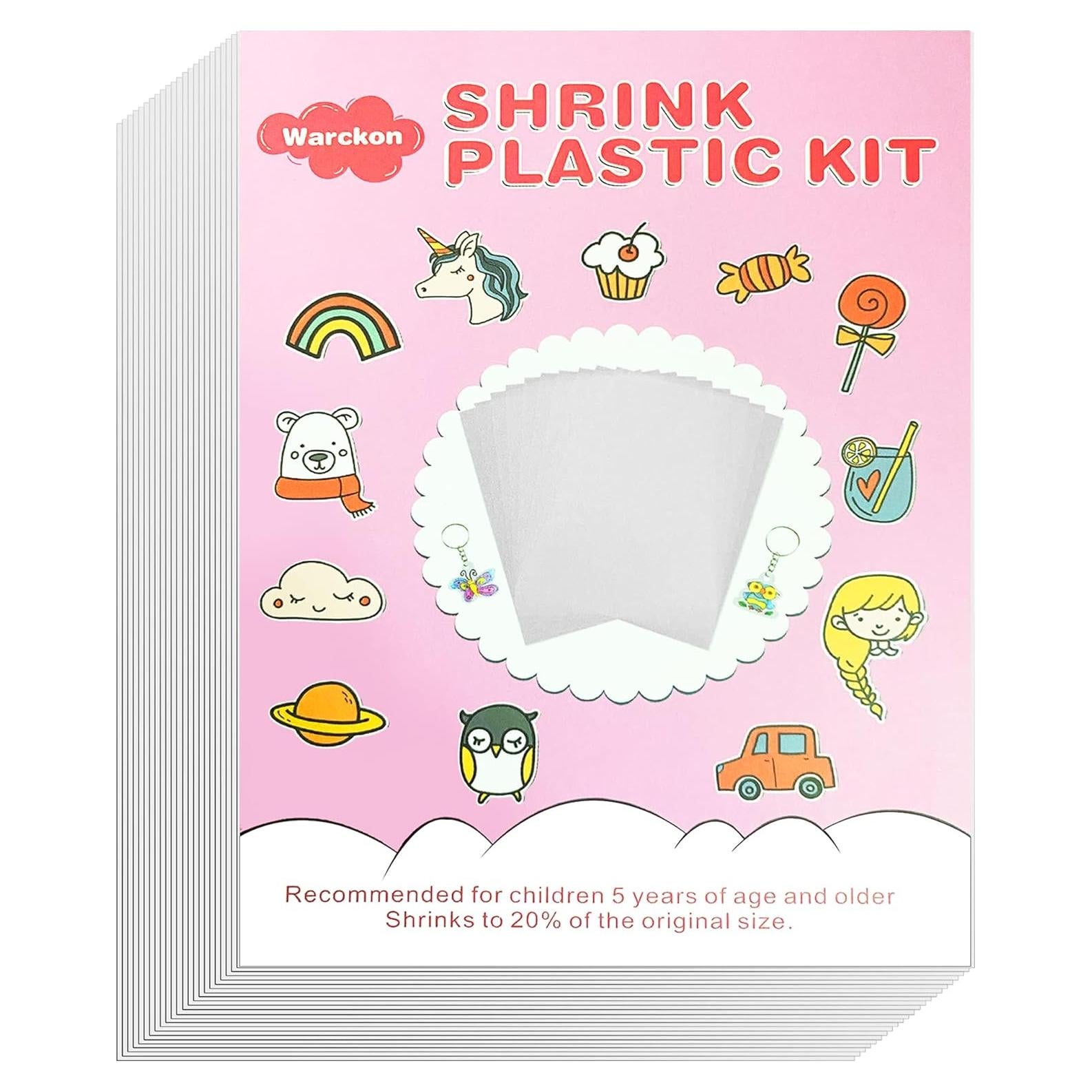 Hojas de Plástico Retráctil Warckon 24 Piezas 14.5x10.4 cm