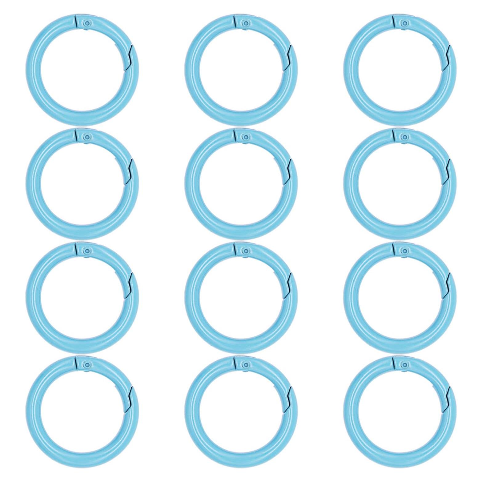 Anillos O de Resorte Metálicos NCEDFYLER JY - 12 Piezas Azul