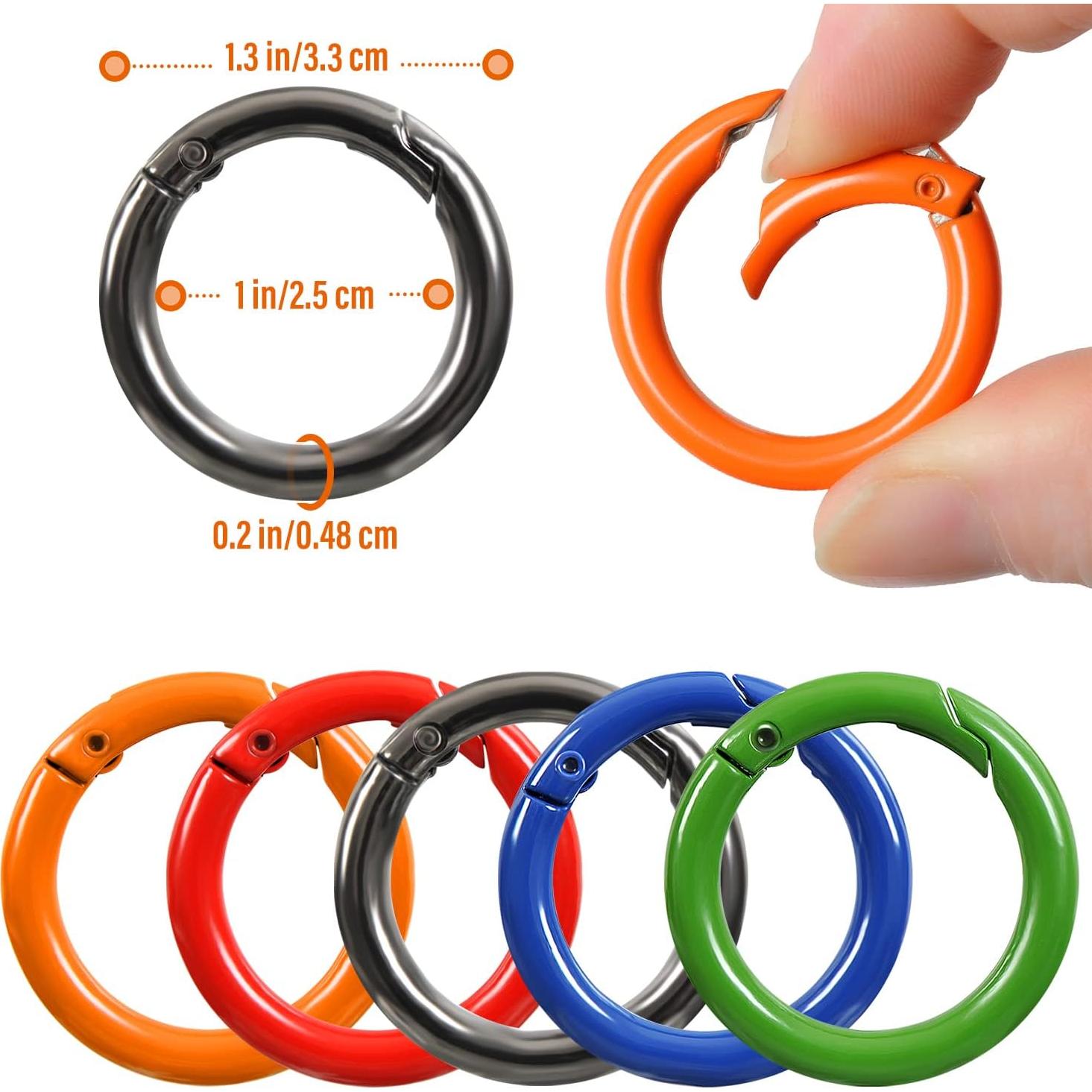 Anillos O de Resorte Metálicos NCEDFYLER JY - 12 Piezas Azul