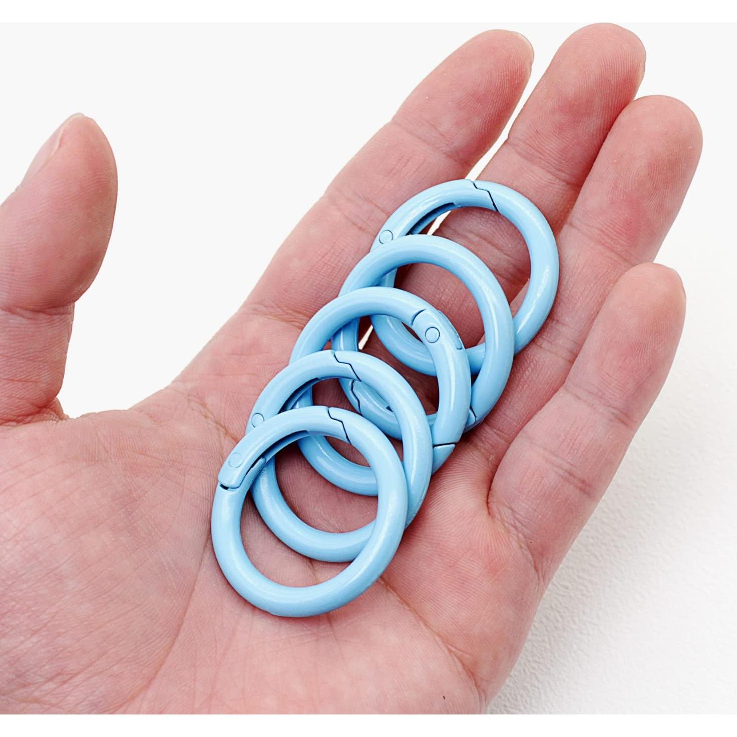 Anillos O de Resorte Metálicos NCEDFYLER JY - 12 Piezas Azul