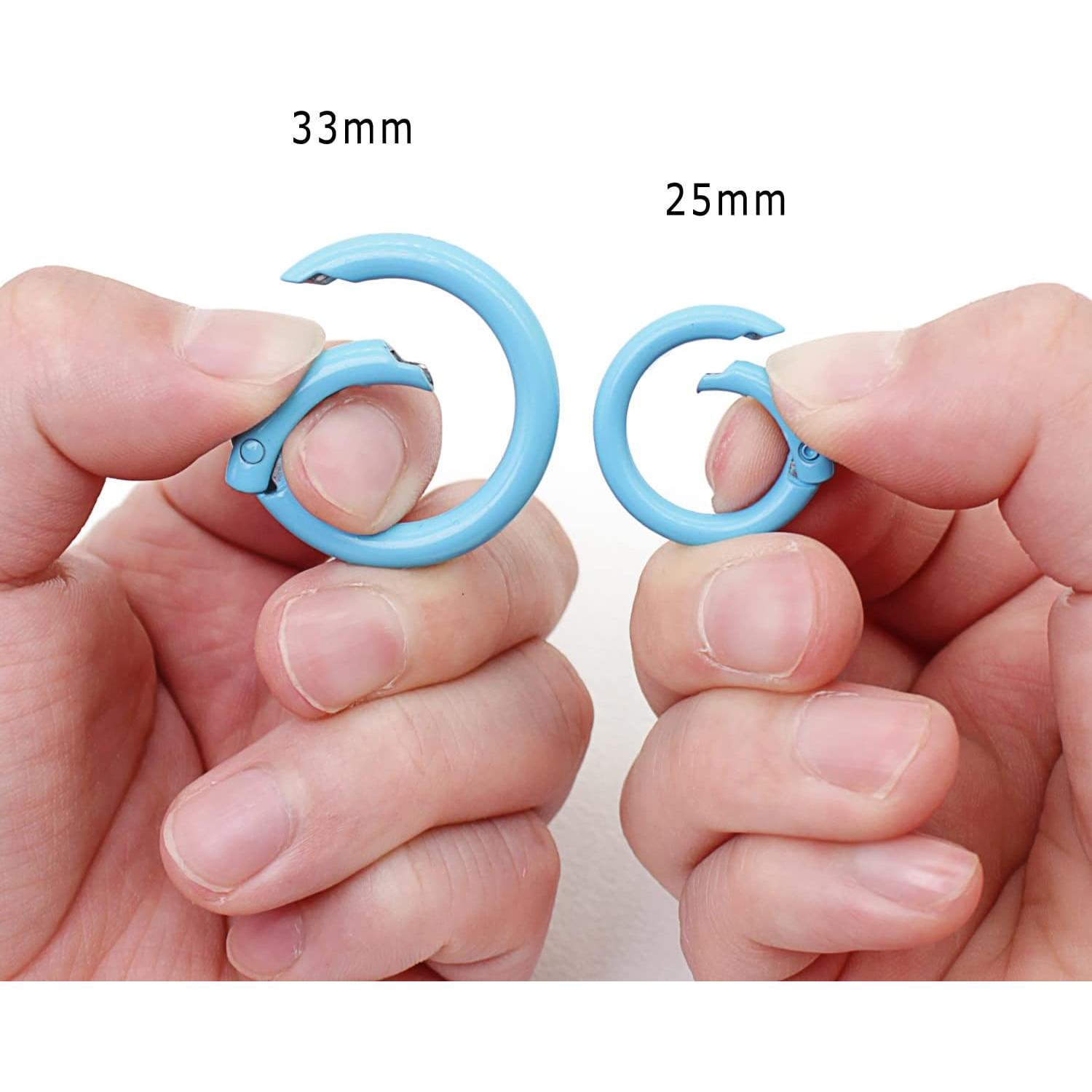 Anillos O de Resorte Metálicos NCEDFYLER JY - 12 Piezas Azul