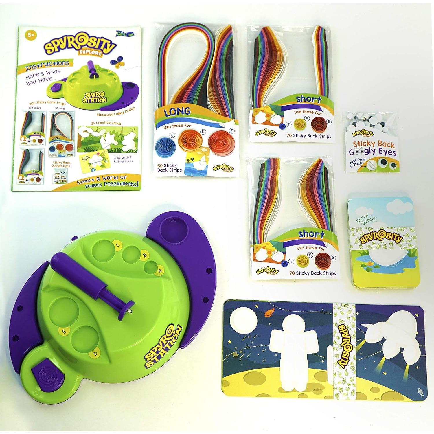 Kit de Manualidades Quill On Spyrosity para Niños 5-8 Años
