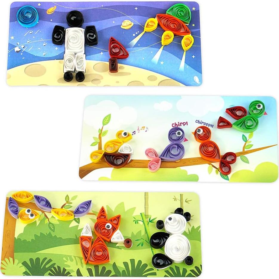 Kit de Manualidades Quill On Spyrosity para Niños 5-8 Años