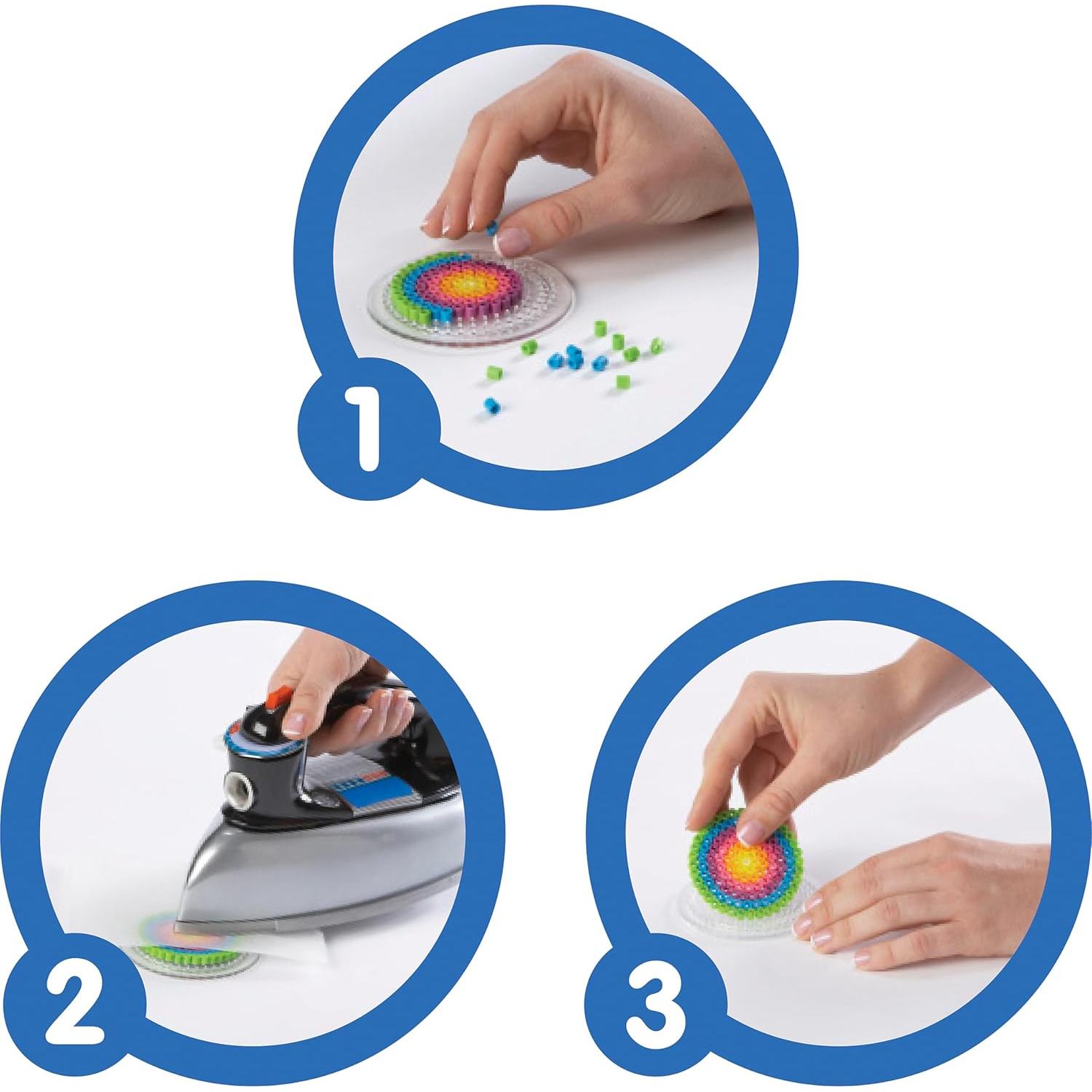 Tableros de Perler Assortidos - 5 Tableros Claros y Papel