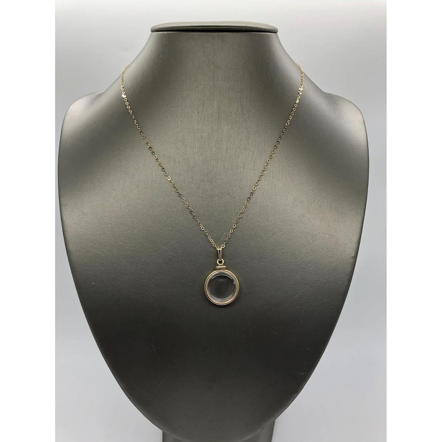 Locket vacío 18mm oro 14k hecho a mano con destornillador gratis