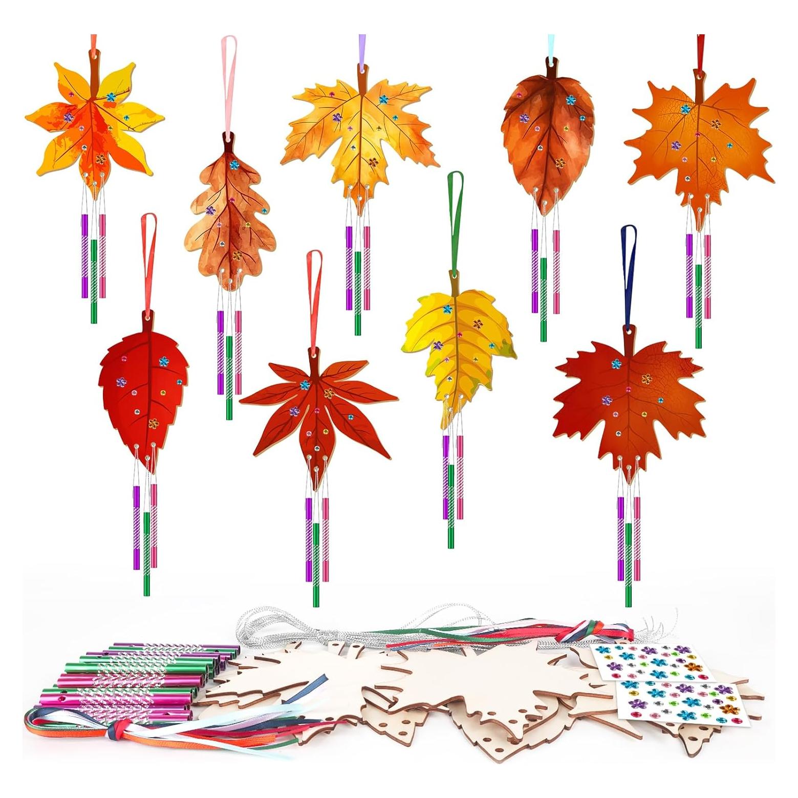 Kit de Campana de Viento de Madera Sealmic Otoño 27 Tubos