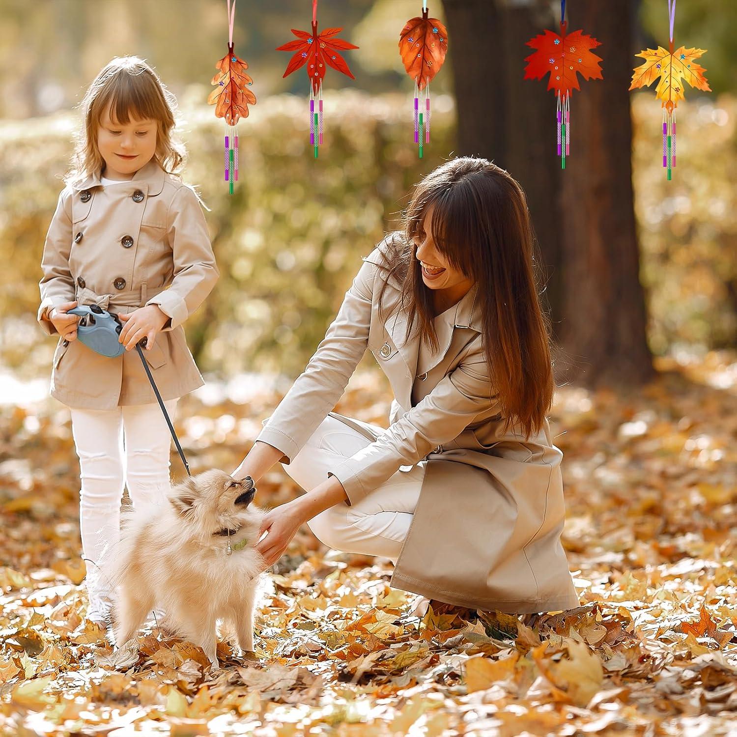 Kit de Campana de Viento de Madera Sealmic Otoño 27 Tubos