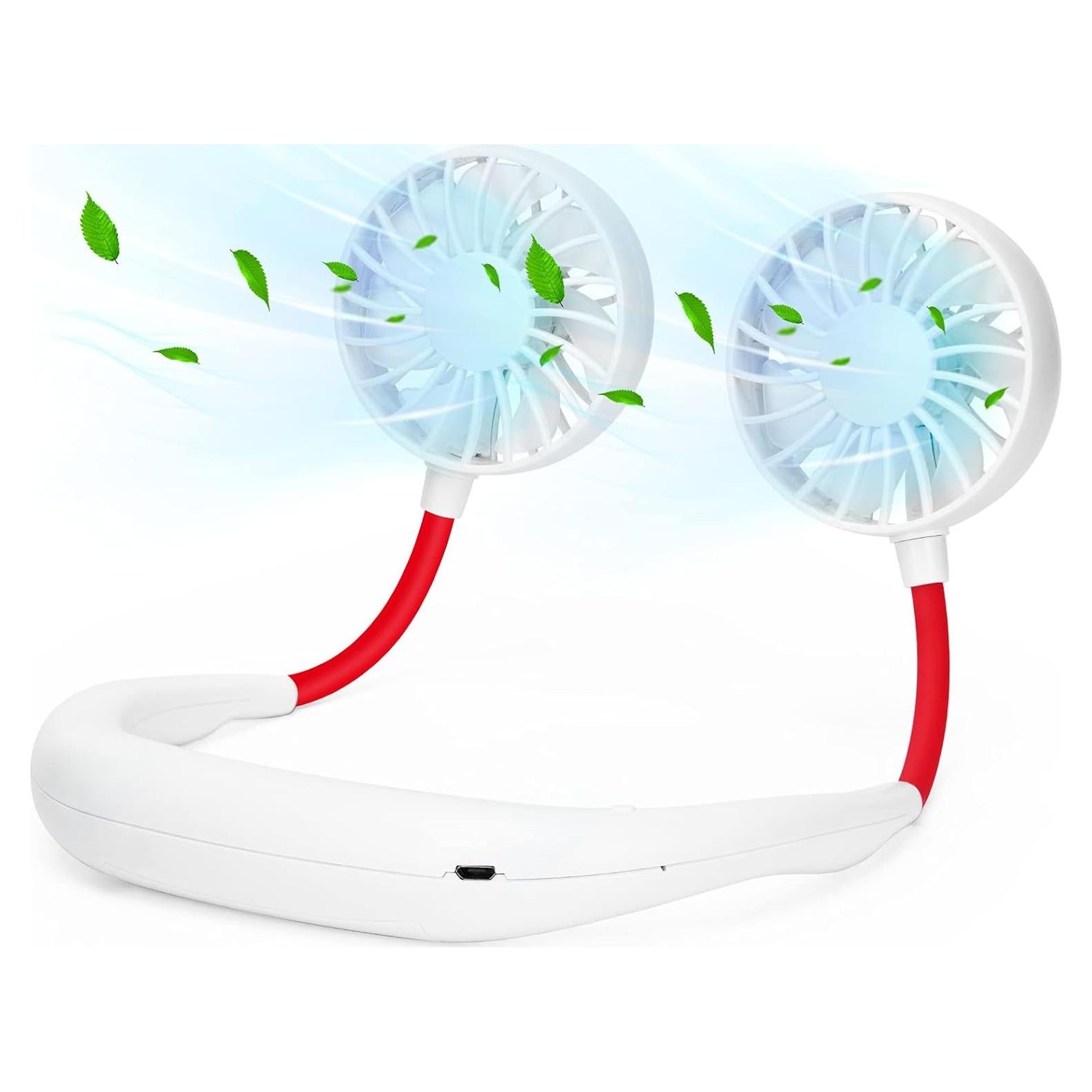 Ventilador de Cuello Shuangjishan Recargable 2000mAh 360°