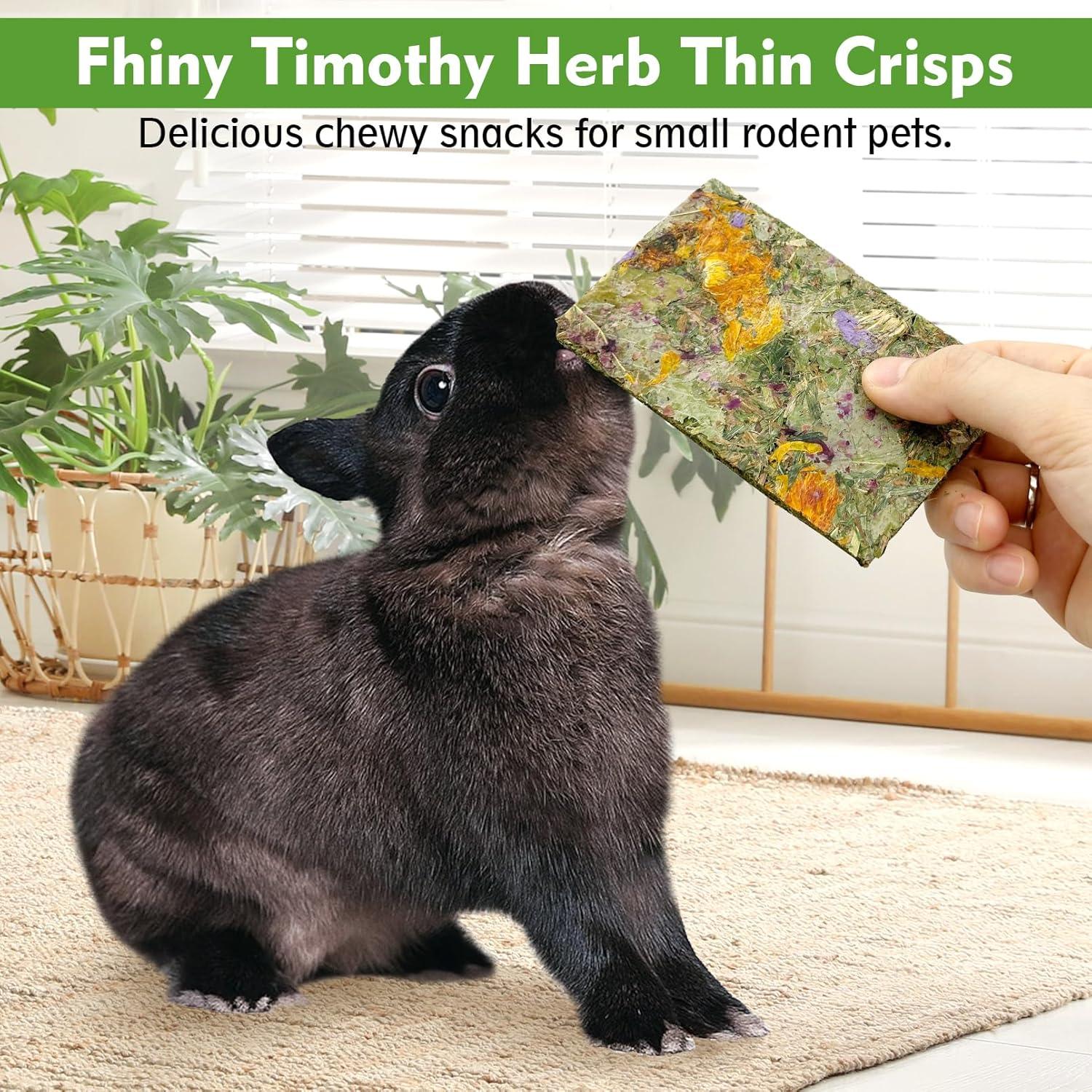 Chips de Heno Masticables Fhiny 12 PCS para Conejos y Roedores