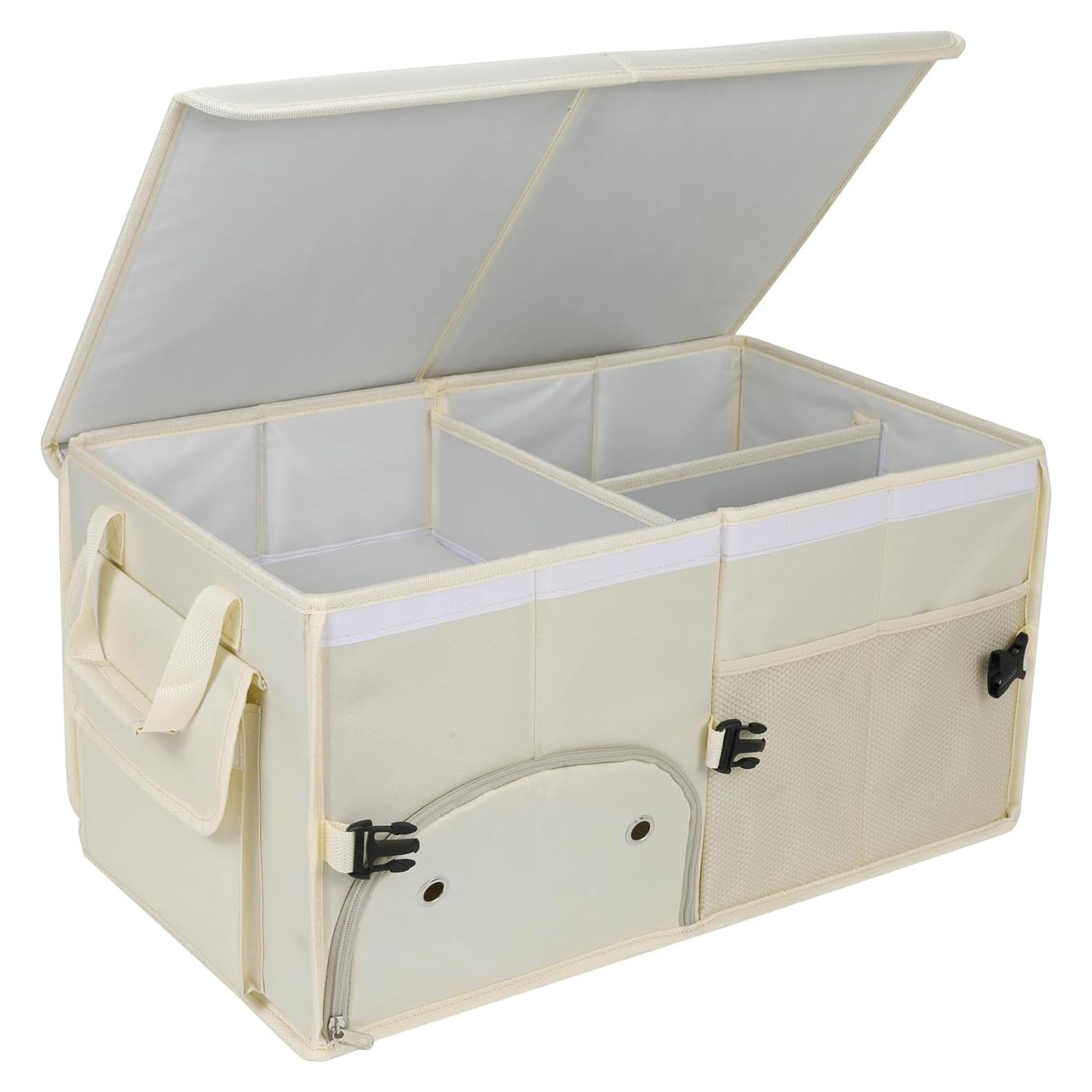 Organizador de Maletero AOKJOY Plegable Beige 61x36x30 cm