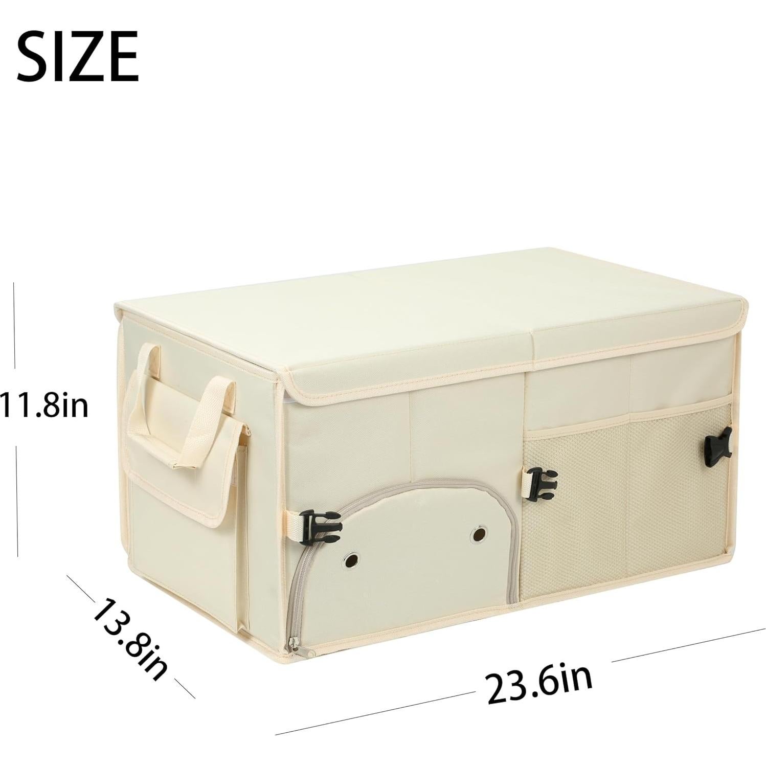 Organizador de Maletero AOKJOY Plegable Beige 61x36x30 cm