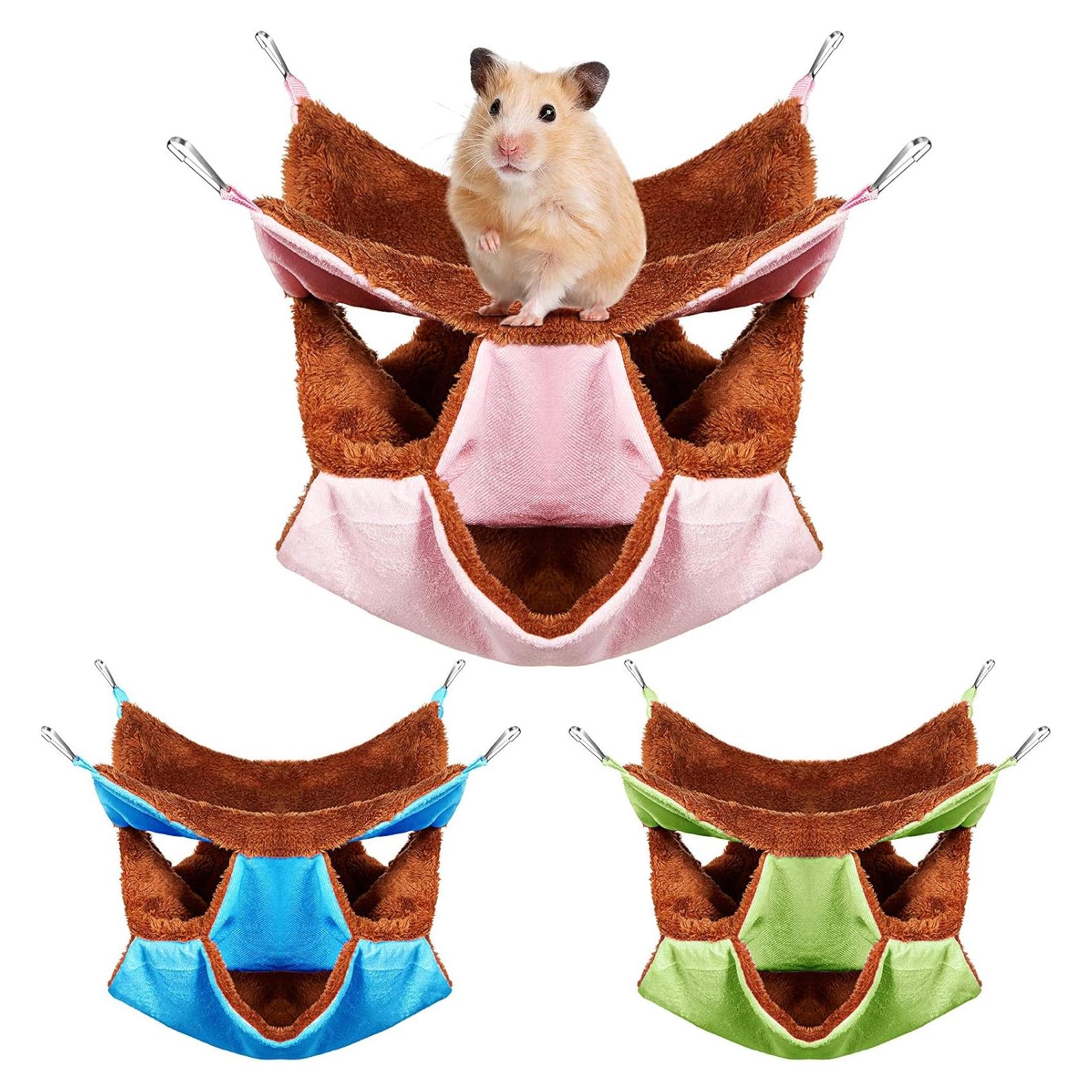 Hamaca Colgante para Mascotas Pequeñas Weewooday 3 Niveles