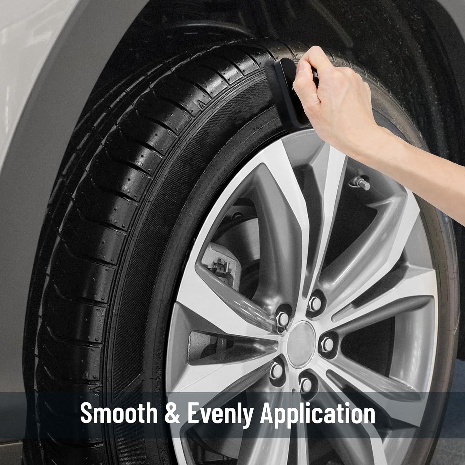Cepillo Aplicador de Brillo para Neumáticos BABYSHEEP Negro 9.14 cm