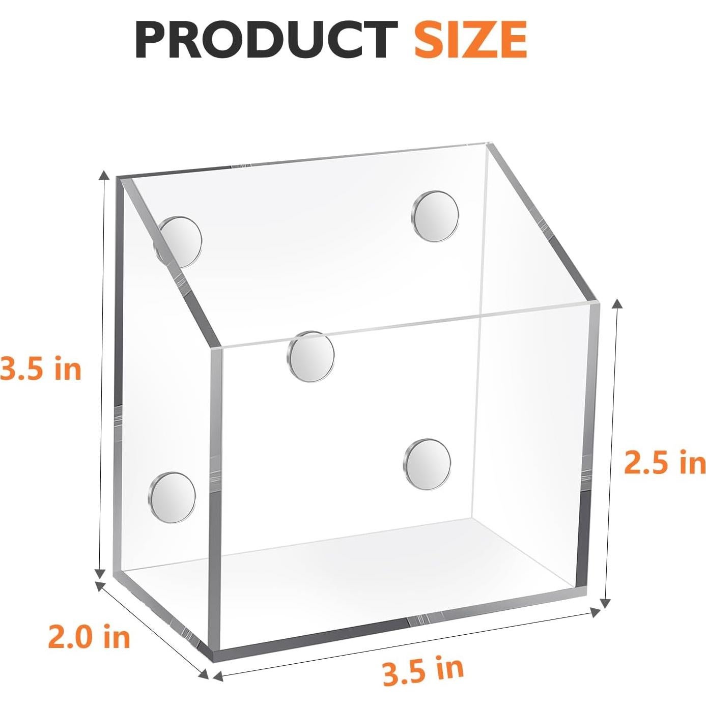 Soporte Magnético Acrílico Ameceres para Lápices y Marcadores