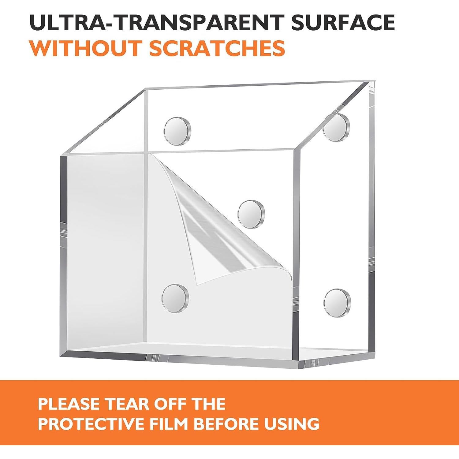 Soporte Magnético Acrílico Ameceres para Lápices y Marcadores