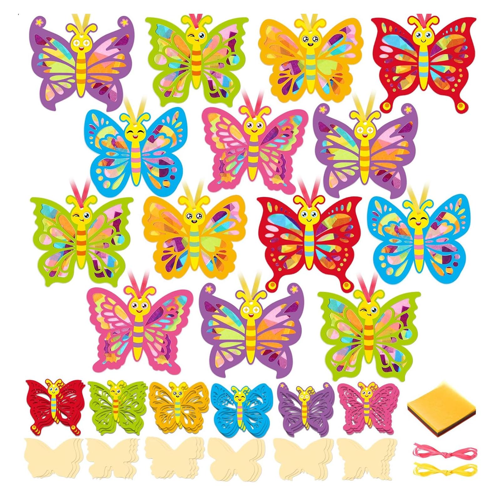 Kit de Manualidades de Mariposa Tinlade 24 Piezas DIY Multicolor
