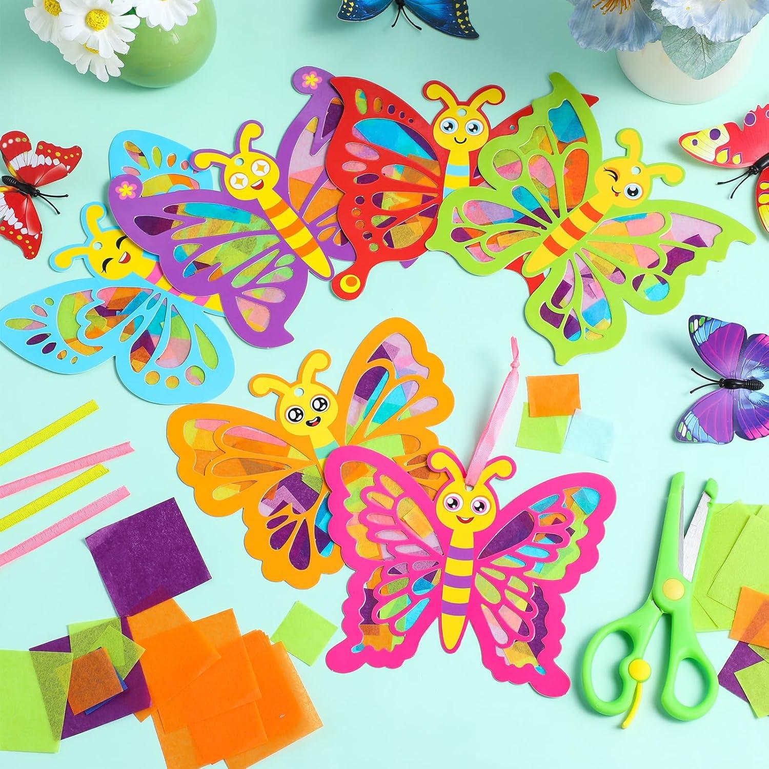 Kit de Manualidades de Mariposa Tinlade 24 Piezas DIY Multicolor