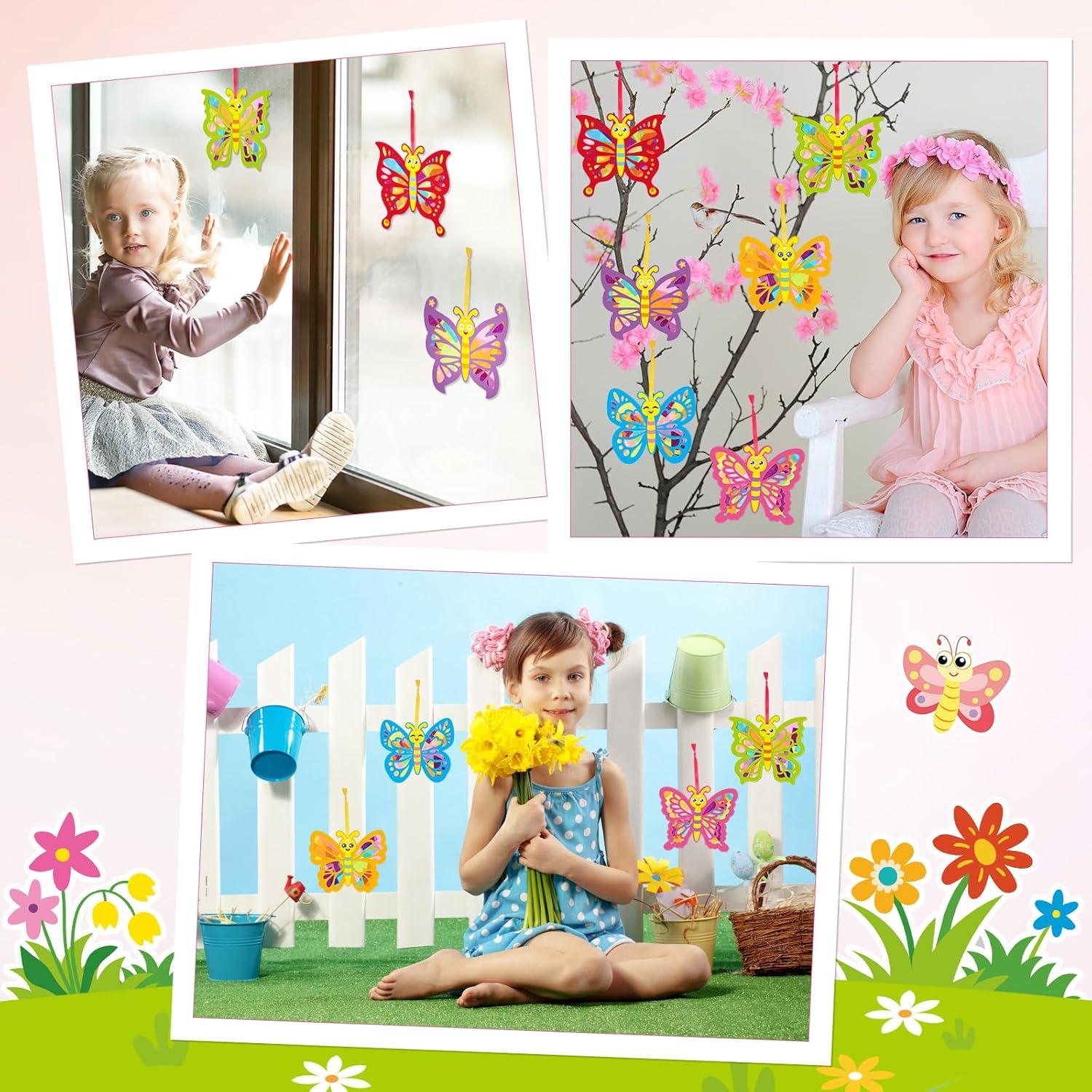 Kit de Manualidades de Mariposa Tinlade 24 Piezas DIY Multicolor