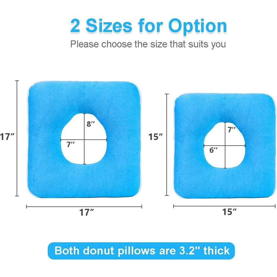 Almohada Donut Cuadrada MESINURS 38x38cm Anti-Decúbito