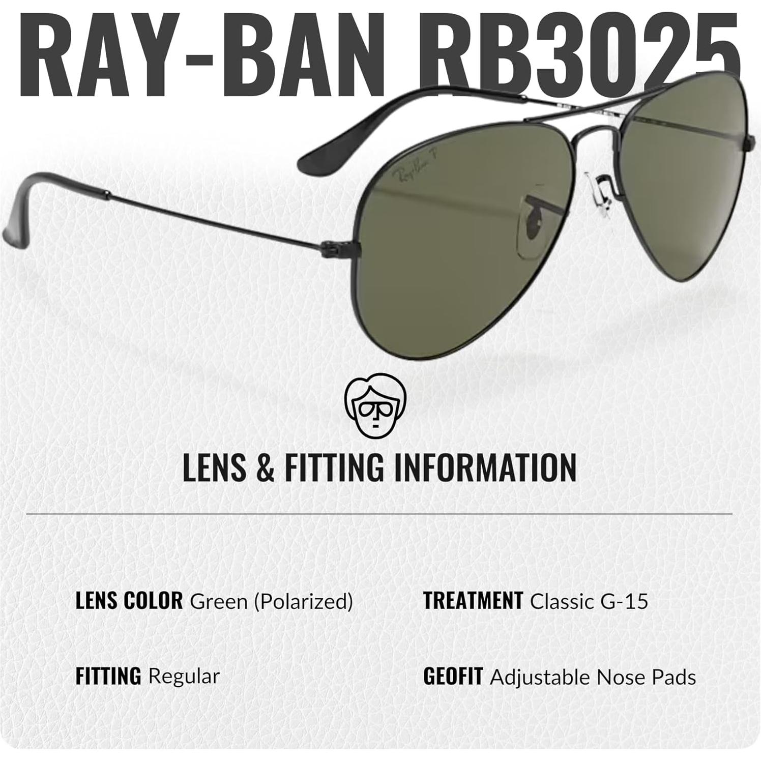 Gafas de sol Ray-Ban RB3025 Aviador Polarizadas 58mm