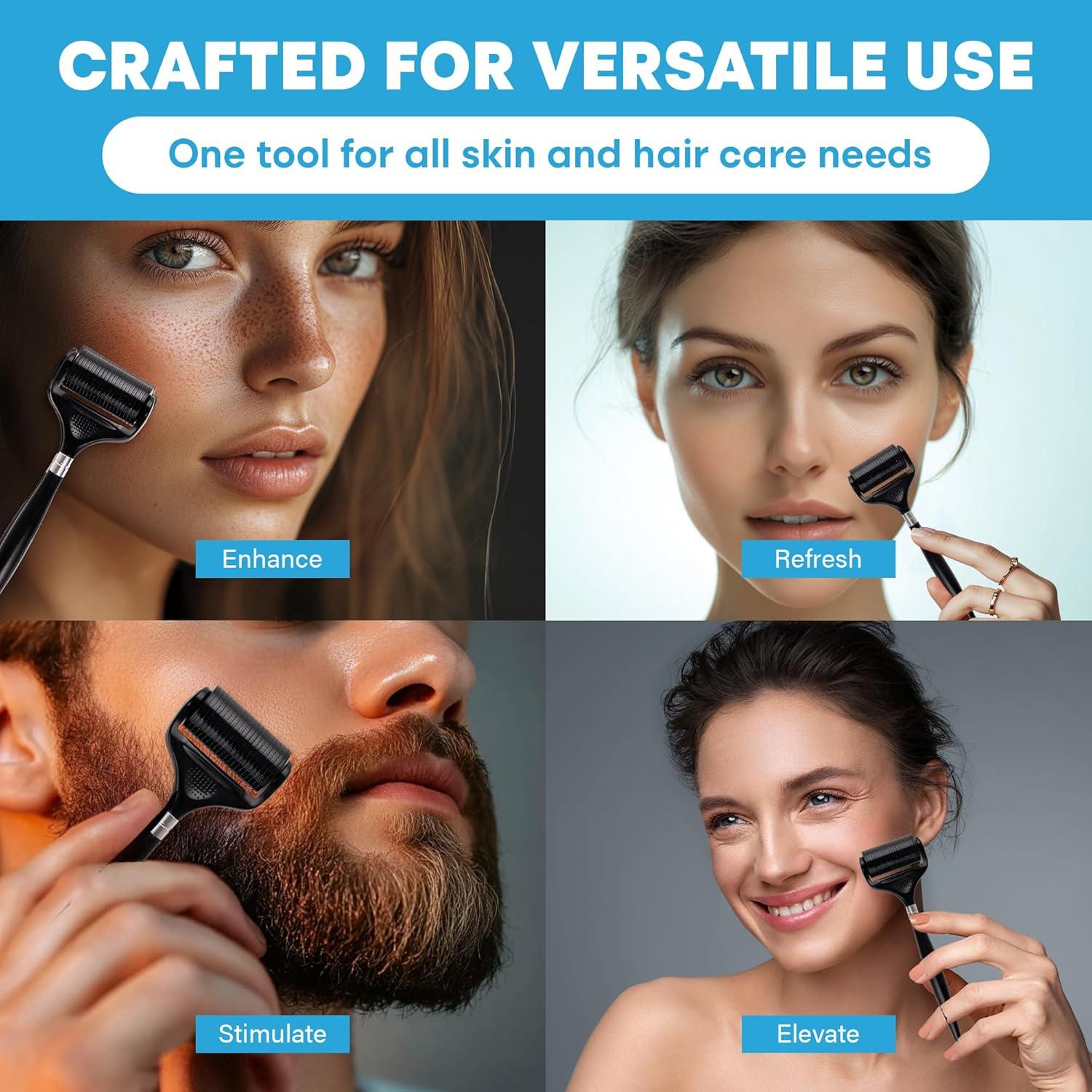 Rodillo Derma Ultra-Ancho Tilcare 0.25 mm para Piel y Cabello