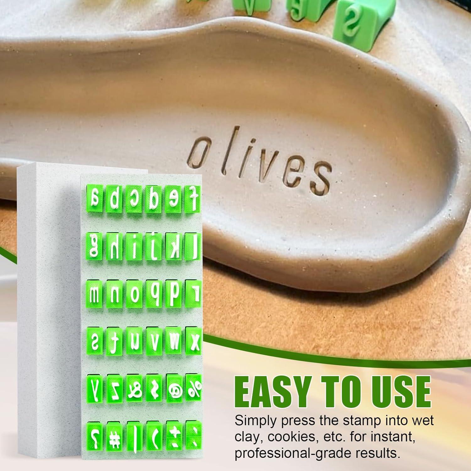 Juego de Sellos de Alfabeto Zsdios - Letras Mayúsculas y Números