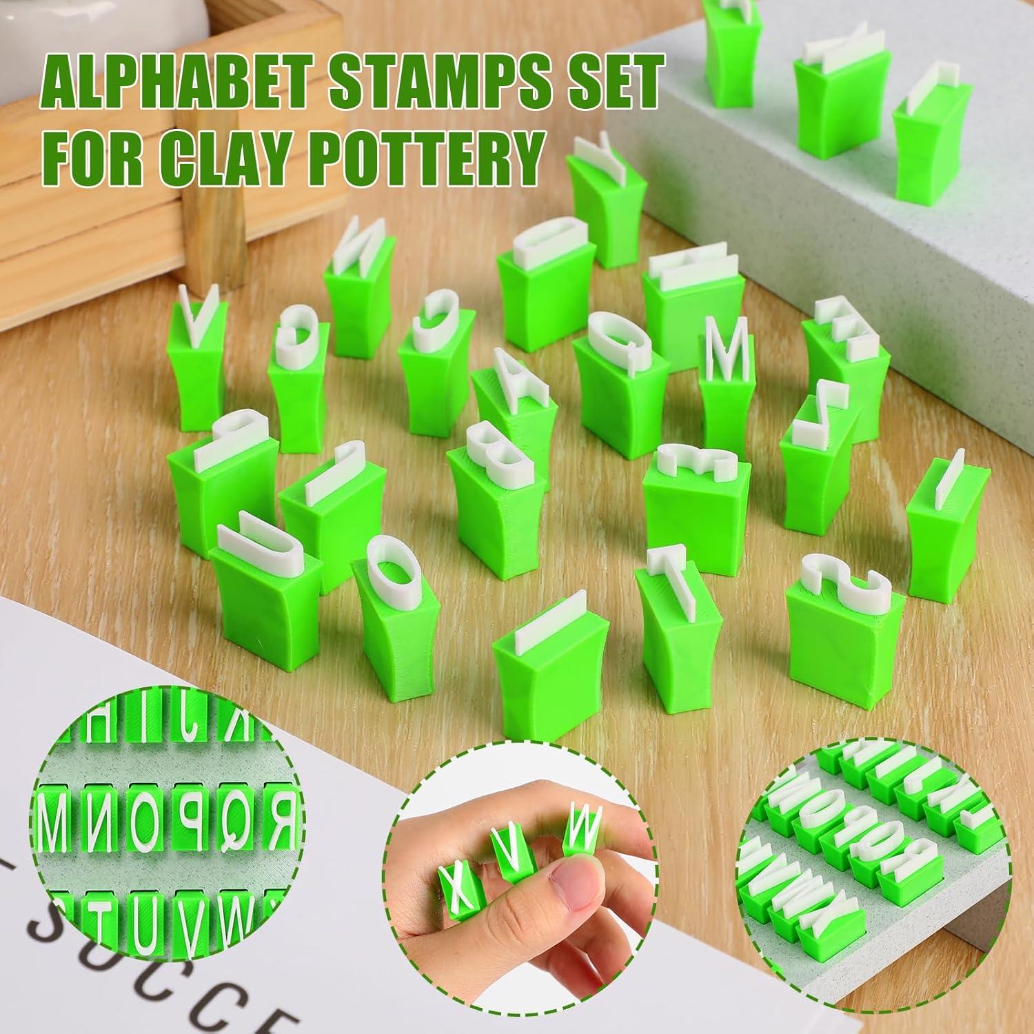 Juego de Sellos de Alfabeto Zsdios - Letras Mayúsculas y Números