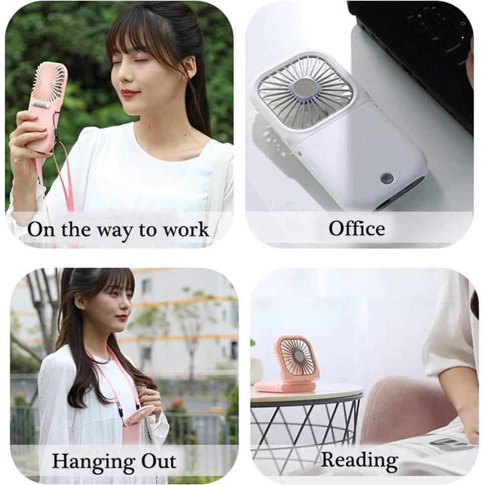 Ventilador de Cuello Allxin Mini Plegable USB 3000mAh Verde