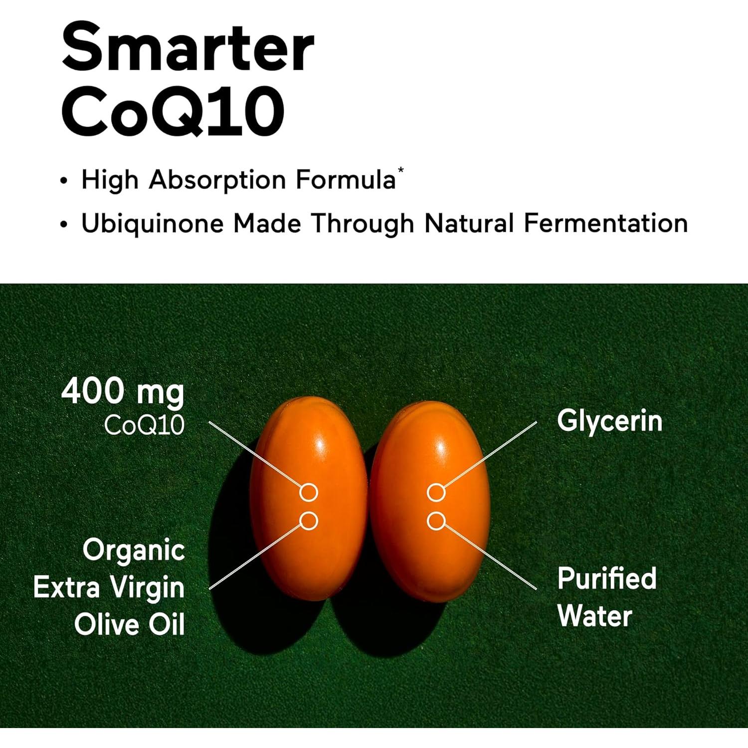 Suplemento CoQ10 400 mg Smarter Nutrition - 60 Cápsulas Blandas