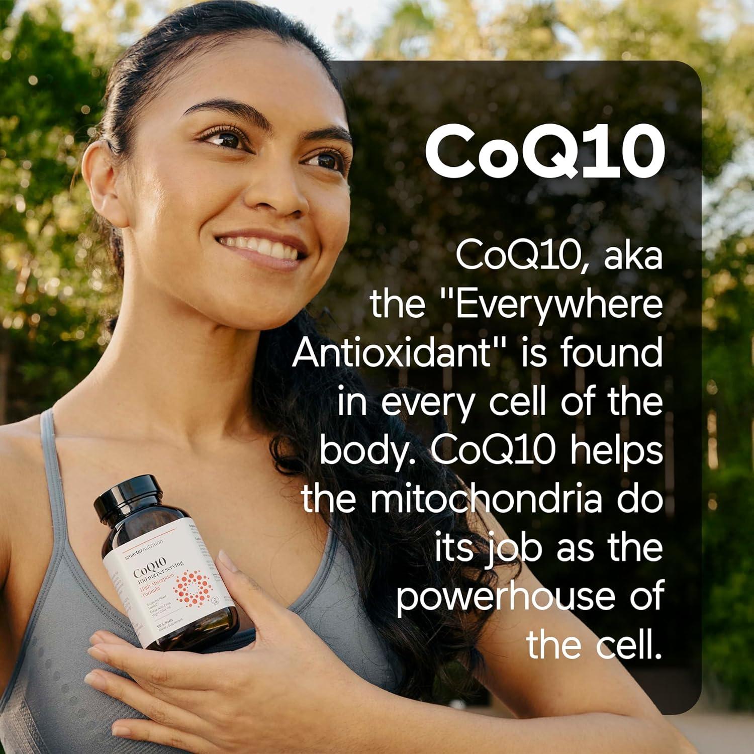 Suplemento CoQ10 400 mg Smarter Nutrition - 60 Cápsulas Blandas