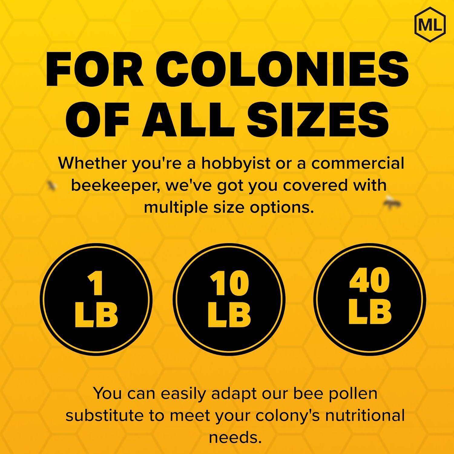 Sustituto de Polen Mann Lake FD203 0.45 Kg Alto en Proteínas