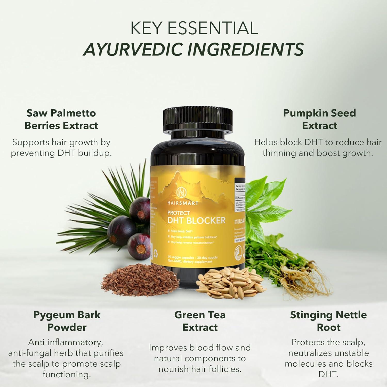 Bloqueador DHT HairSmart para Crecimiento del Cabello - 3 Paquetes