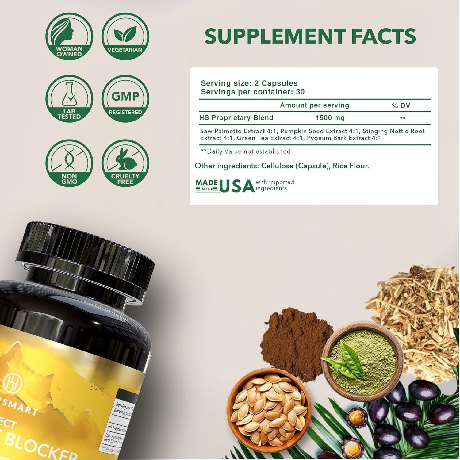 Bloqueador DHT HairSmart para Crecimiento del Cabello - 3 Paquetes