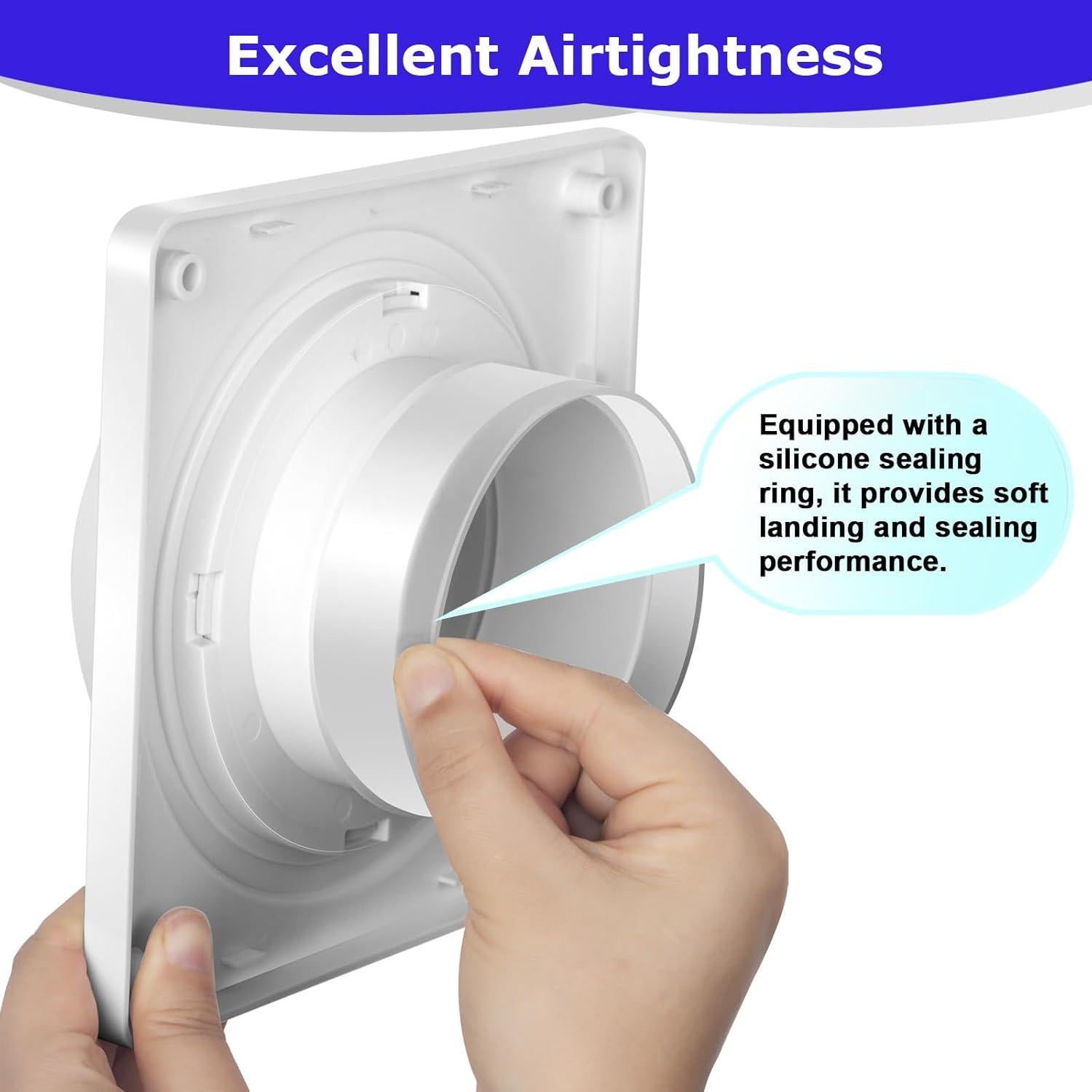 Kit Conector Ventilación Secadora Senshare 4" Rápido 7x7cm