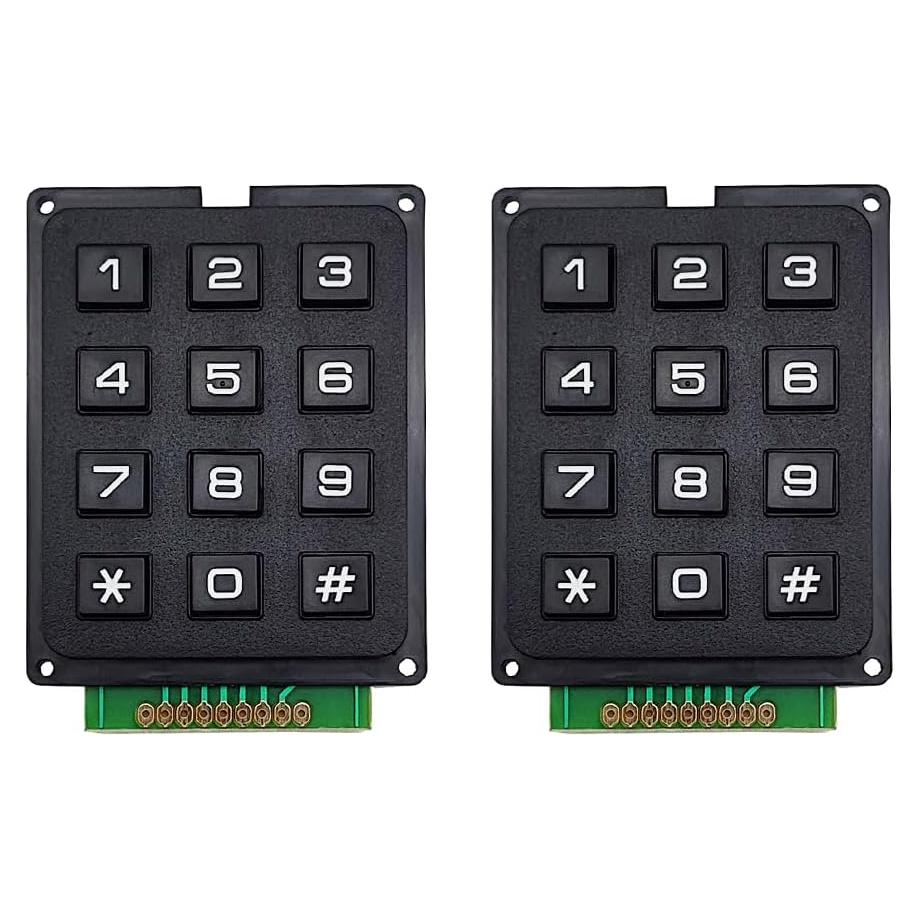 Teclado Matriz 3x4 SazkJere 12 Teclas para Microcontrolador