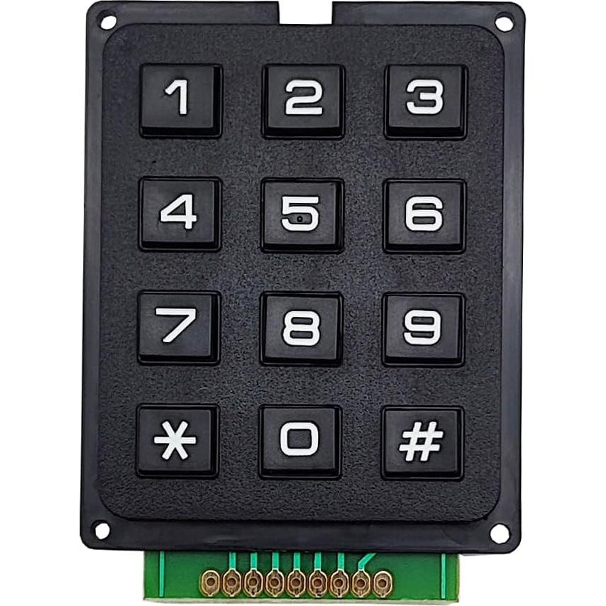 Teclado Matriz 3x4 SazkJere 12 Teclas para Microcontrolador