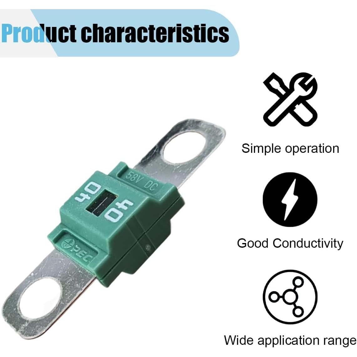 Kit de Soporte de Fusible Automotriz LAINLOY 40A con Tapa