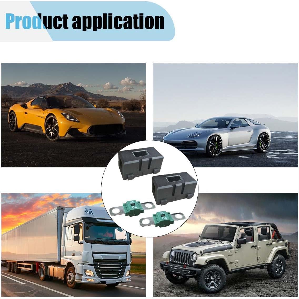 Kit de Soporte de Fusible Automotriz LAINLOY 40A con Tapa