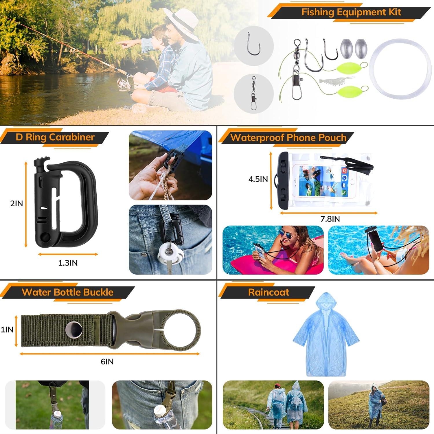 Kit de Primeros Auxilios y Supervivencia KNVBIN 250 Herramientas