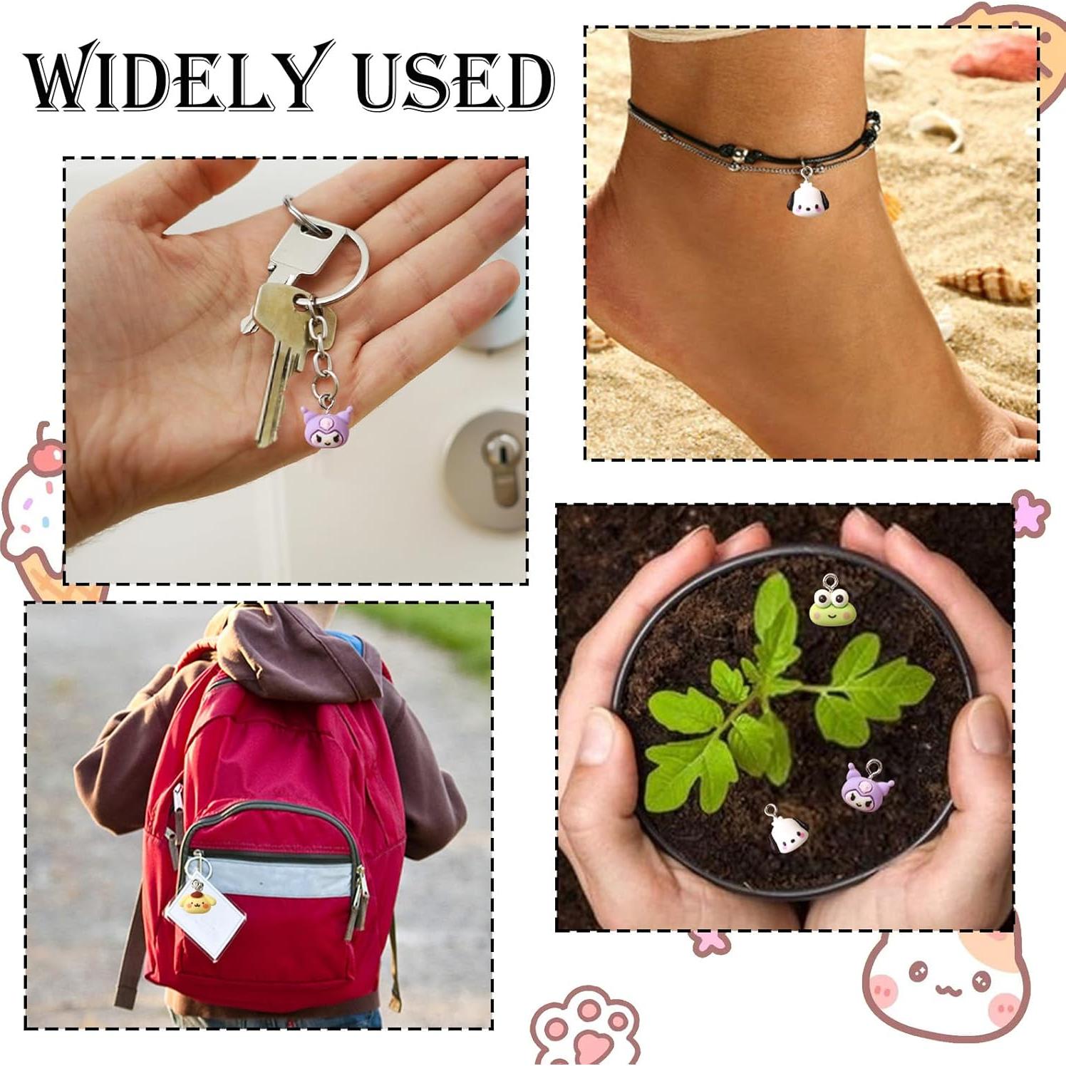 100 Encantos de Resina de Dibujos Animados YOKUSHI para Joyas